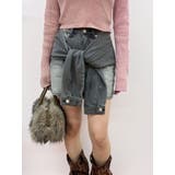 スリーブデザインデニムミニスカート | EVRIS | 詳細画像13 