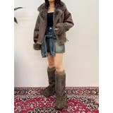 スリーブデザインデニムミニスカート | EVRIS | 詳細画像26 