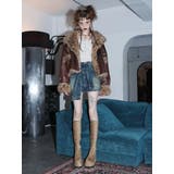 スリーブデザインデニムミニスカート | EVRIS | 詳細画像32 