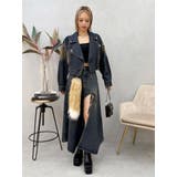 グラデーションスリットロングデニムスカート【セットアップ着用可能】 | EVRIS | 詳細画像18 