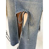 グラデーションスリットロングデニムスカート【セットアップ着用可能】 | EVRIS | 詳細画像32 