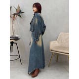 グラデーションスリットロングデニムスカート【セットアップ着用可能】 | EVRIS | 詳細画像36 