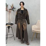 グラデーションスリットロングデニムスカート【セットアップ着用可能】 | EVRIS | 詳細画像45 