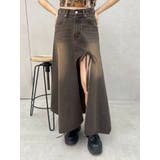 グラデーションスリットロングデニムスカート【セットアップ着用可能】 | EVRIS | 詳細画像50 