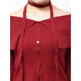 チョーカーオフショルニットトップス | EVRIS | 詳細画像33 