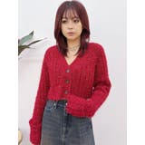 フェザーラメニットショートカーディガン | EVRIS | 詳細画像19 