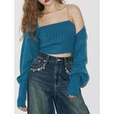 ビジューアンサンブルニットトップス | EVRIS | 詳細画像1 