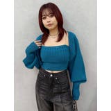 ビジューアンサンブルニットトップス | EVRIS | 詳細画像35 