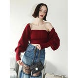 ビジューアンサンブルニットトップス | EVRIS | 詳細画像44 