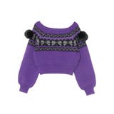 オリジナルグラフィックオフショルニットトップス | EVRIS | 詳細画像44 