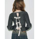 バックリボンニットトップス | EVRIS | 詳細画像2 