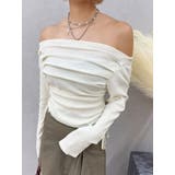 サイドドロストオフショルニットトップス | EVRIS | 詳細画像16 