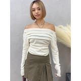 サイドドロストオフショルニットトップス | EVRIS | 詳細画像18 