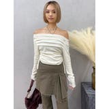 サイドドロストオフショルニットトップス | EVRIS | 詳細画像19 