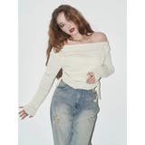 サイドドロストオフショルニットトップス | EVRIS | 詳細画像2 