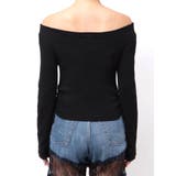 サイドドロストオフショルニットトップス | EVRIS | 詳細画像27 