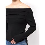 サイドドロストオフショルニットトップス | EVRIS | 詳細画像29 