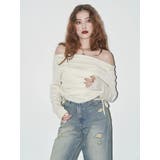 サイドドロストオフショルニットトップス | EVRIS | 詳細画像3 