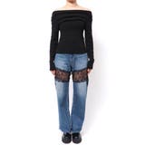 サイドドロストオフショルニットトップス | EVRIS | 詳細画像32 