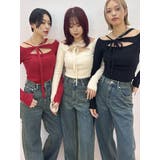 カットアウトニットトップス | EVRIS | 詳細画像24 