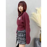 ワンポイントハーフジップショートニットトップス | EVRIS | 詳細画像10 