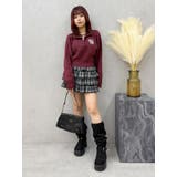 ワンポイントハーフジップショートニットトップス | EVRIS | 詳細画像13 