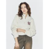 ワンポイントハーフジップショートニットトップス | EVRIS | 詳細画像32 