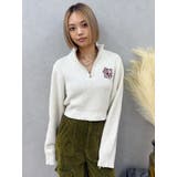 ワンポイントハーフジップショートニットトップス | EVRIS | 詳細画像39 