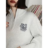 ワンポイントハーフジップショートニットトップス | EVRIS | 詳細画像43 