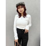 【WEB限定】バックオープンリブトップス | EVRIS | 詳細画像14