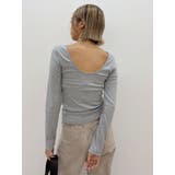 【WEB限定】バックオープンリブトップス | EVRIS | 詳細画像27