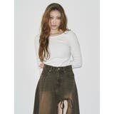 【WEB限定】バックオープンリブトップス | EVRIS | 詳細画像4