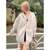 【裏起毛】era bloom グラフィックジップパーカー | EVRIS | 詳細画像3 