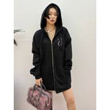 【裏起毛】era bloom グラフィックジップパーカー | EVRIS | 詳細画像45 