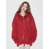 【裏起毛】era bloom グラフィックジップパーカー | EVRIS | 詳細画像7 