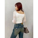 サイドレースアップデザイントップス | EVRIS | 詳細画像6 