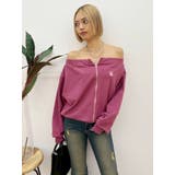 ジップアップオフショルトップス【セットアップ着用可能】 | EVRIS | 詳細画像30 