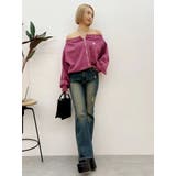 ジップアップオフショルトップス【セットアップ着用可能】 | EVRIS | 詳細画像32 