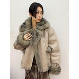 ベージュ | 【SNSでバズり中】リバーシブルフェイクファーブルゾン | EVRIS