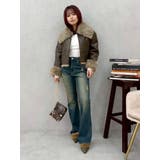 BIGカラーフェイクファーショートブルゾン | EVRIS | 詳細画像10 