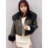 BIGカラーフェイクファーショートブルゾン | EVRIS | 詳細画像15 