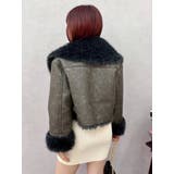 BIGカラーフェイクファーショートブルゾン | EVRIS | 詳細画像17 