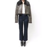 BIGカラーフェイクファーショートブルゾン | EVRIS | 詳細画像30 