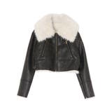 BIGカラーフェイクファーショートブルゾン | EVRIS | 詳細画像34 