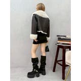 BIGカラーフェイクファーショートブルゾン | EVRIS | 詳細画像5 