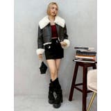 BIGカラーフェイクファーショートブルゾン | EVRIS | 詳細画像6 