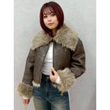 BIGカラーフェイクファーショートブルゾン | EVRIS | 詳細画像9 