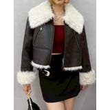 ブラック | BIGカラーフェイクファーショートブルゾン | EVRIS