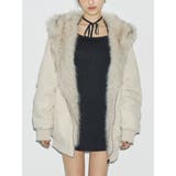 ホワイト | リバーシブルオーバーサイズフードブルゾン | EVRIS