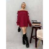 リボンオフショルニットワンピース | EVRIS | 詳細画像10